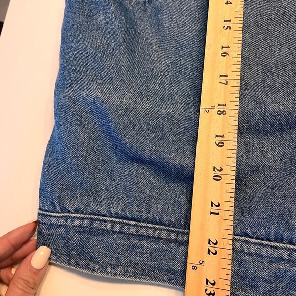 VTG 90’s Women’s Jean Jacket with Patchwork Interior Medium - Picture 12 of 12